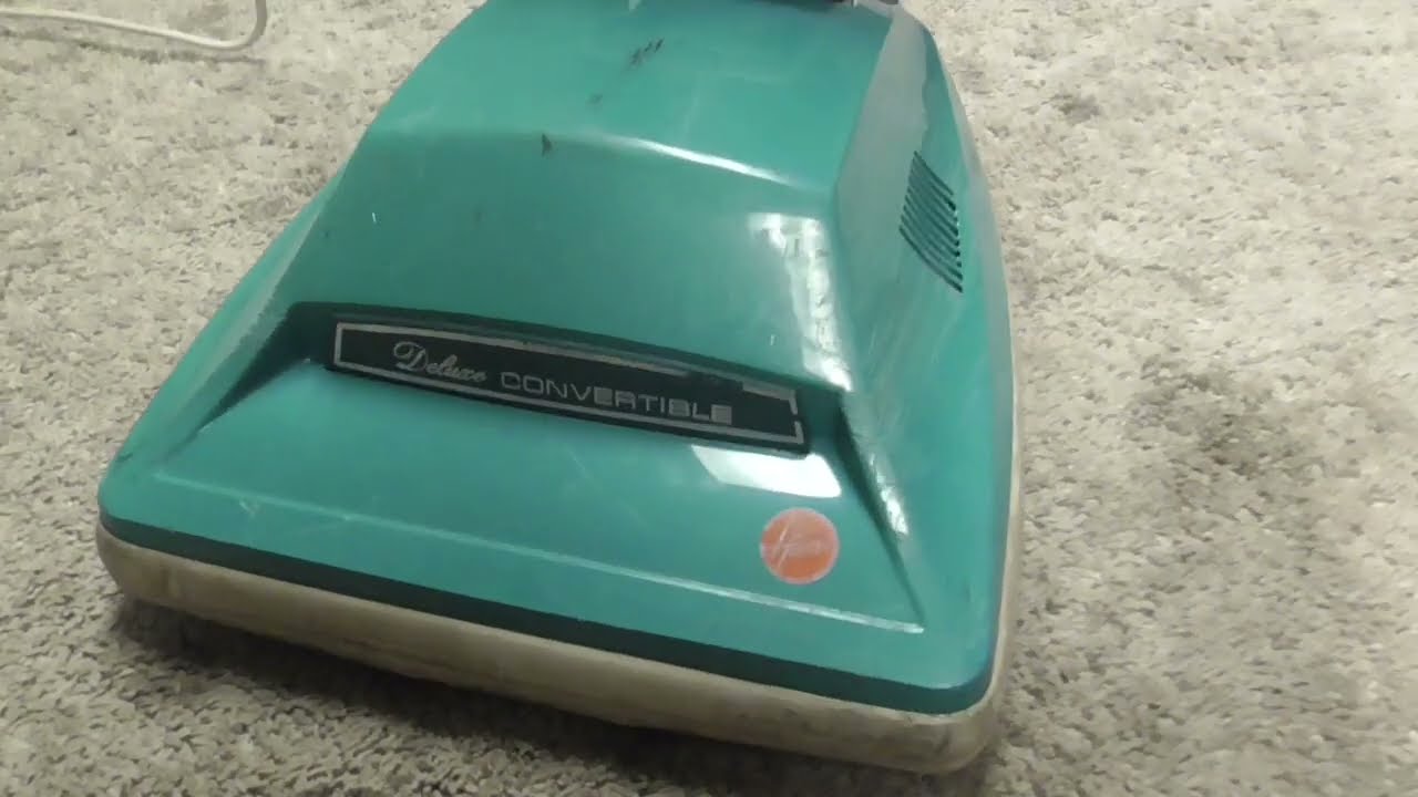 Early 1970s Hoover Convertible Vacuuming