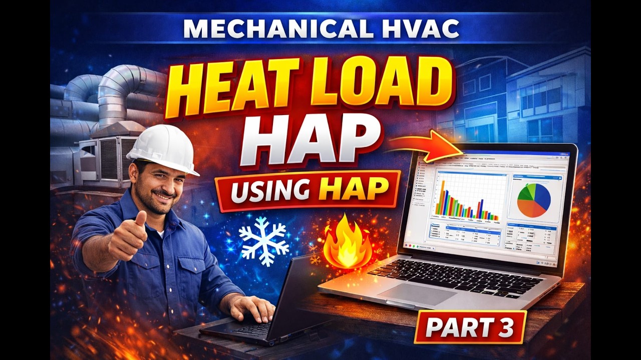 Heat load cal in HAP part 3 #hap #draftingtobim