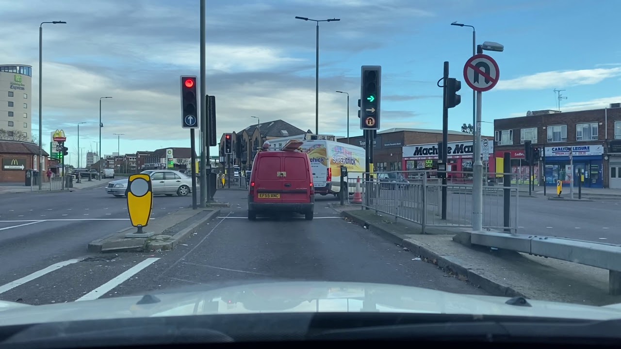 Goodmayes test route /High Road|Perth Road|Gants Hill R&rsquo;about|A12|Ley St|TC