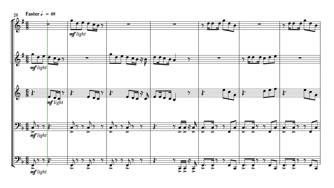 The Lion King Finale (King of Pride Rock) for  Brass Quintet