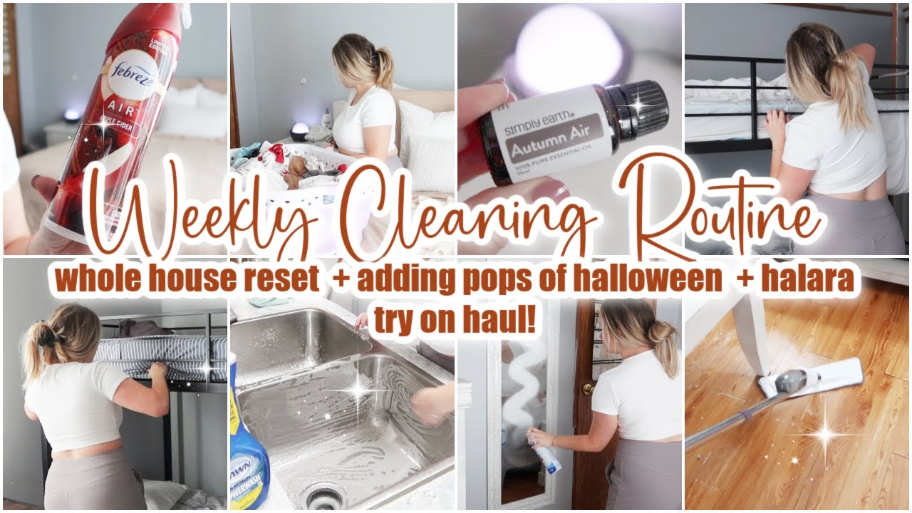 🍂🤍SUNDAY RESET \\ Whole House Clean With Me + Declutter \\ Cleaning Motivation