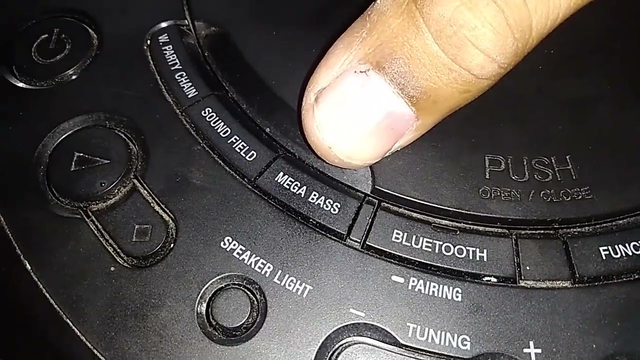 Como resetar caixa Sony MHC-V02