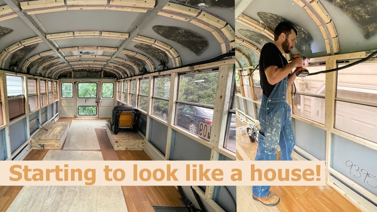 Создаём стены для нашей школы! | BUS BUILD ЭПИЗОД 20