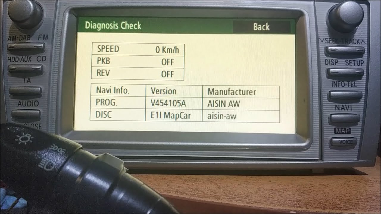 Как войти в Скрытое Сервисное Меню Навигации Toyota Lexus How to enter the Hidden Service Menu