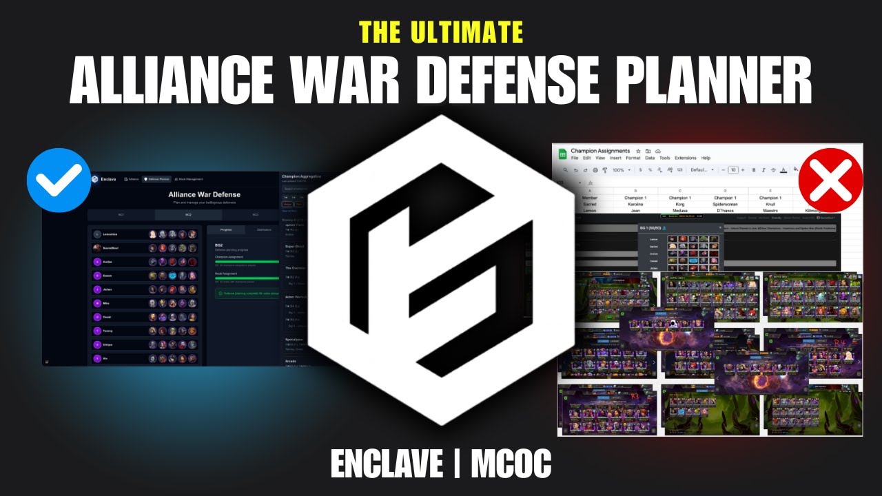 Enclave: Alliance War Defense Planner for MCOC (Full Overview)