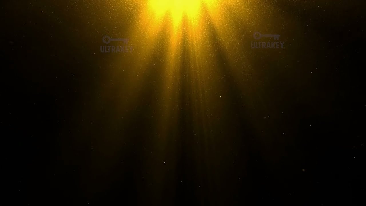 Golden Light Rays VFX – Atmospheric Beam Overlay Loop 4K