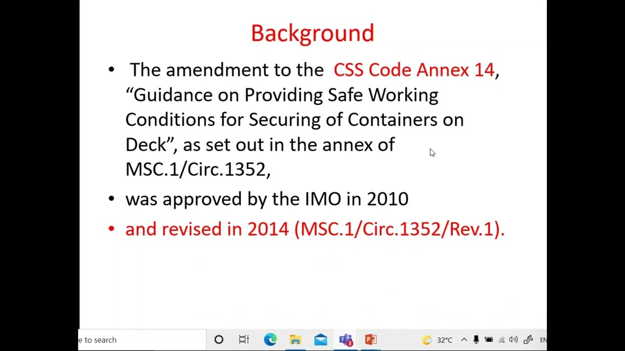 Cargo stowage and Securing Code ( CSS Code )   CHIEF MATE MMD EXAM PHASE 1