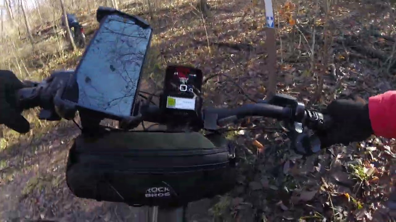 Mountain biking White Tail Loop trail - Sean's view 1 of 2