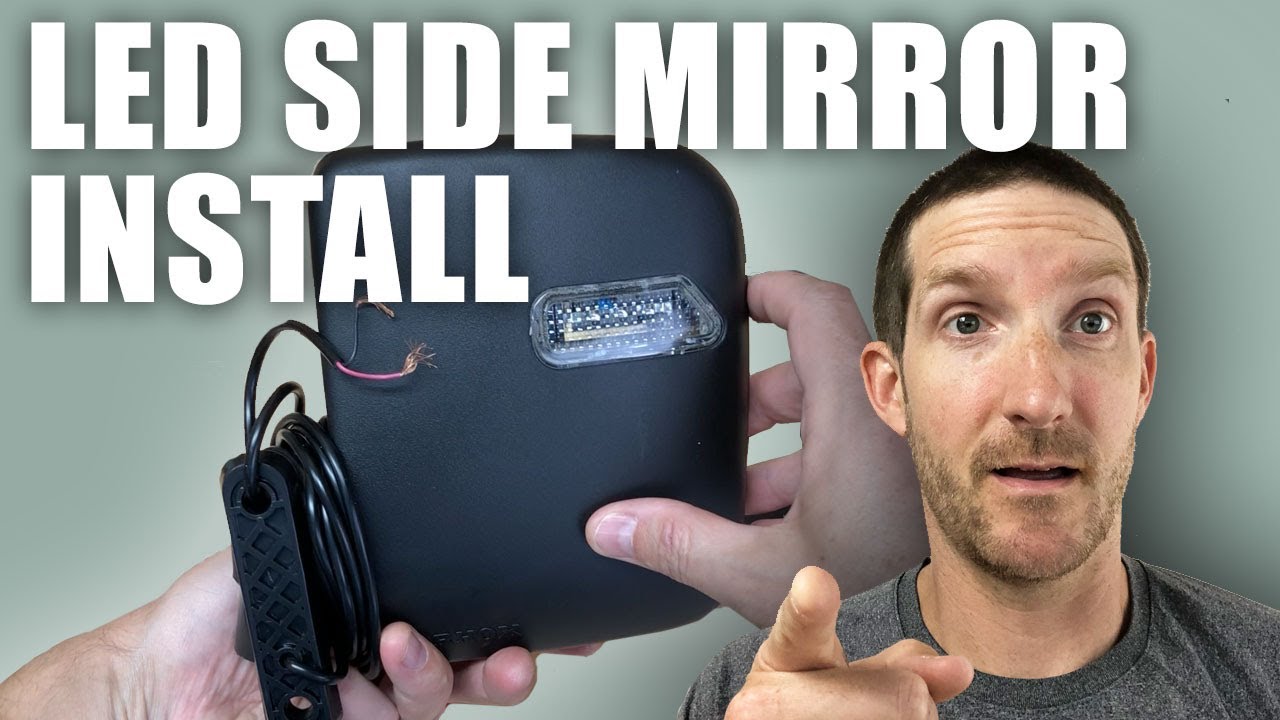 Golf Cart Side Mirrors with Turn Signals Install | Best TRICK for Snaking 12v Wires RHOX ACC-1022