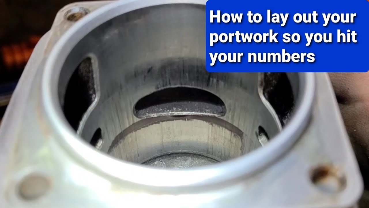 How to port a chainsaw part 5: How to lay out your portwork so you hit your numbers..