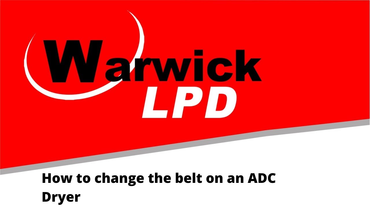How to replace the belt on an ADC Dryer