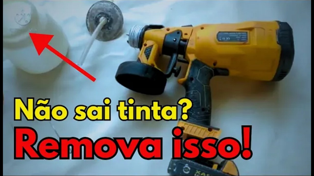 Pistola de Pintura Elétrica Não Sai Tinta. RESOLVIDO !!!