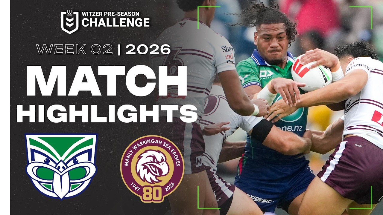 2026 Witzer Pre-season Challenge | Warriors v Sea Eagles | Match Highlights | Week 2