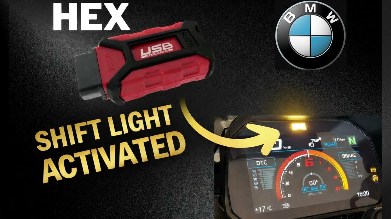 ACTIVATE SHIFT LIGHT BMW GS 1250 WITH HEX GS-911
