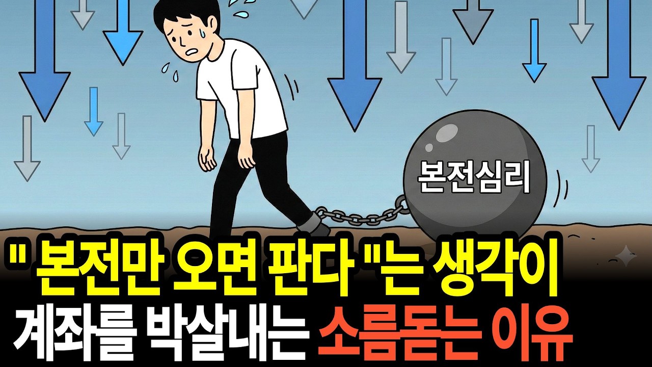 본전 되면 판다는 생각이 당신을 망치는 소름돋는 이유. 주식투자의 심리학 : 본전 심리