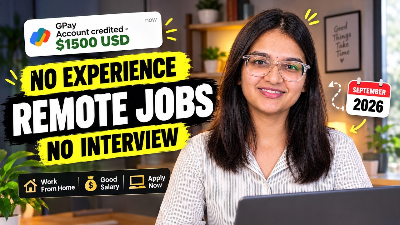 🔥Work From Home & Earn in USD (For Indians) | No Interview | No Experience , Remote Jobs Easy Apply