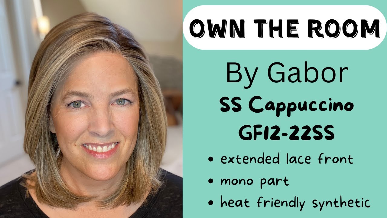 OWN THE ROOM by Gabor in SS Cappuccino, GF12-22SS wig review, color comparison w/ Portrait Mode