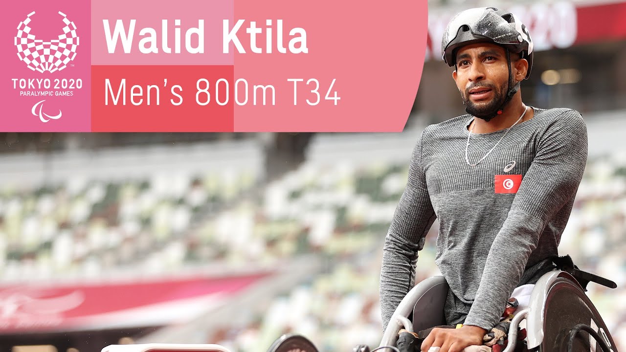 Tunisia's Walid Ktila Wins His 2nd Gold! | Men's 800m T34 | Athletics | Tokyo 2020 Paralympic Games