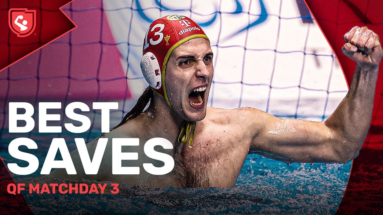 BEST SAVES | Incredible Instincts 🧤 | Water Polo Champions League Quarter Final Stage MD3