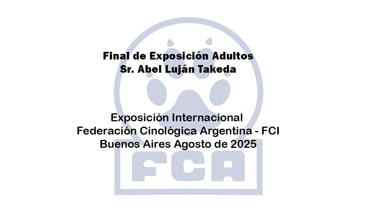 Exposición Internacional de la Federación Cinológica Argentina – FCI