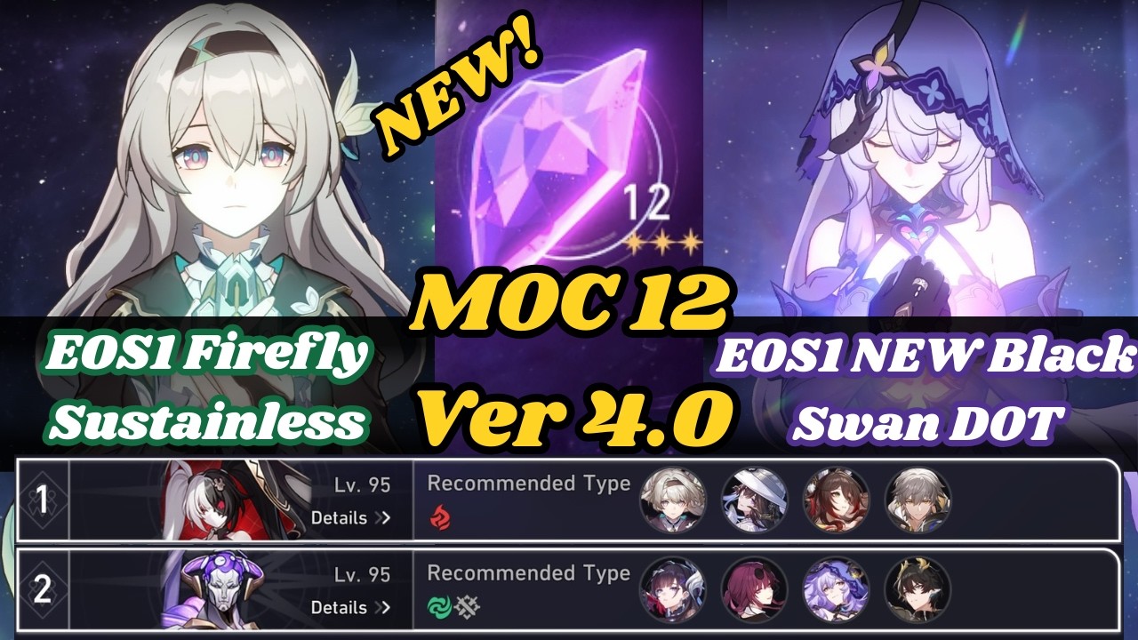 E0S1 Firefly Sustainless & E0S1 New Black Swan DOT | NEW MOC 12 | 3 Stars | Honkai Star Rail 4.0