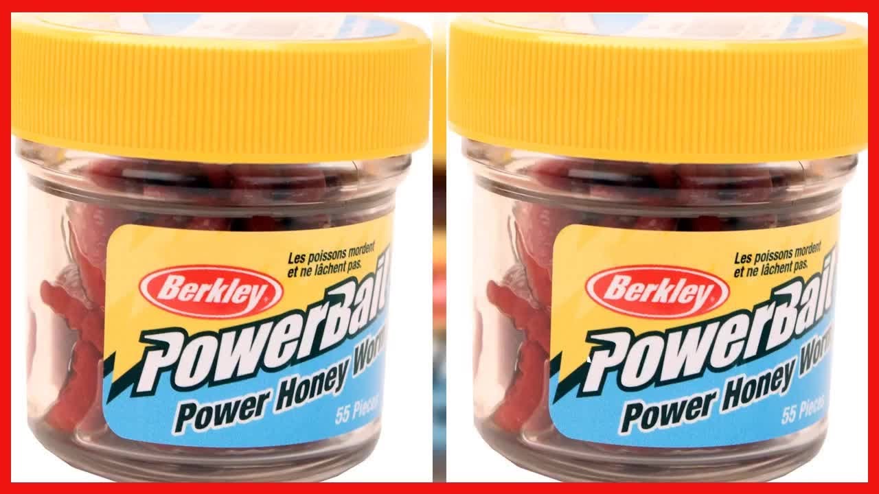 Berkley EBPHWR PowerBait Power Honey Worm Fishing Bait Red, 1-Inch, 55 per