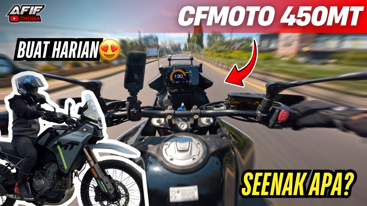 SEENAK APA CFMOTO 450 MT UNTUK HARIAN🔥TINGGI 163CM BAWA CFMOTO450MT‼️INI PLUS MINUSNYA😨