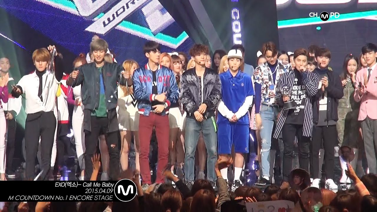 [MPD직캠] 엑소 1위 앵콜 직캠 Call Me Baby EXO Fancam No.1 Encore full ver. Mnet MCOUNTDOWN 150409