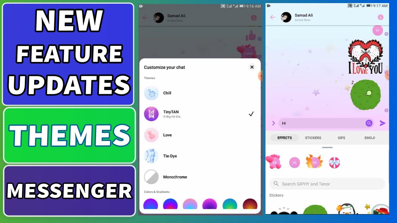 Facebook Messenger Latest Themes in the New Update
