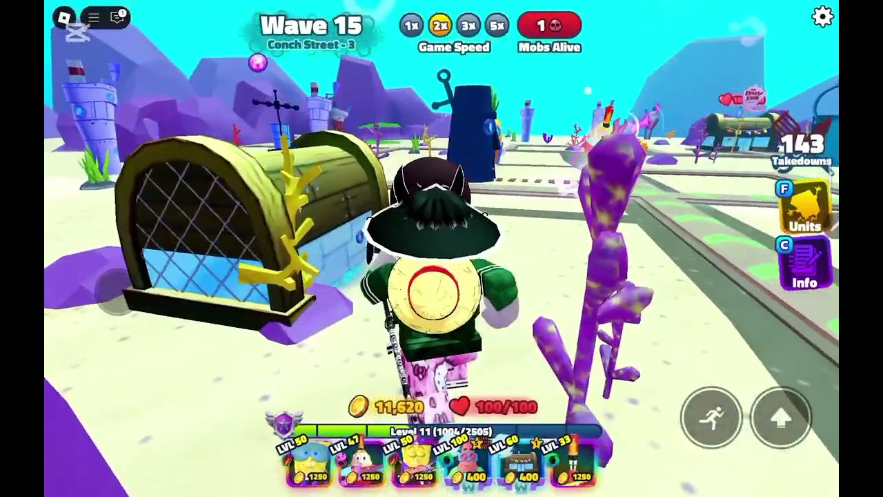 2 ЧАСТЬ ПО СПАНЧБОБ TOWER DEFENSE | ТЕСТ НОВОГО МИФИКА |