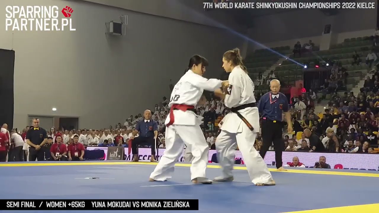 Yuna Mokudai vs Monika Zielińska +60kg | 7th World Karate Shinkyokushin Championships 2022