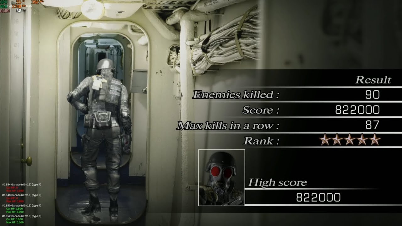 RESIDENT EVIL 4 THE MERCENARIES - HUNK (CHAINSAW VILLAGE)