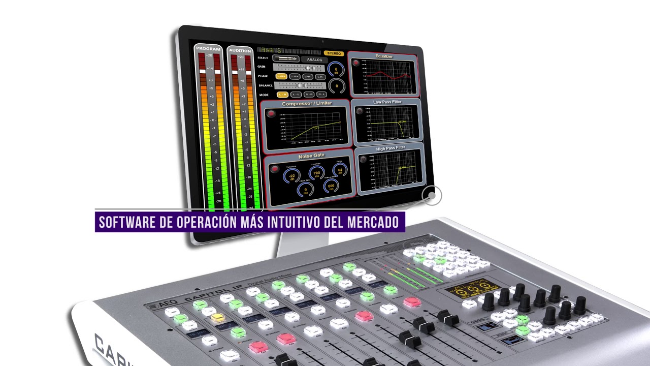 Capitol IP - Consola de audio digital ultracompacta con conectividad AoIP