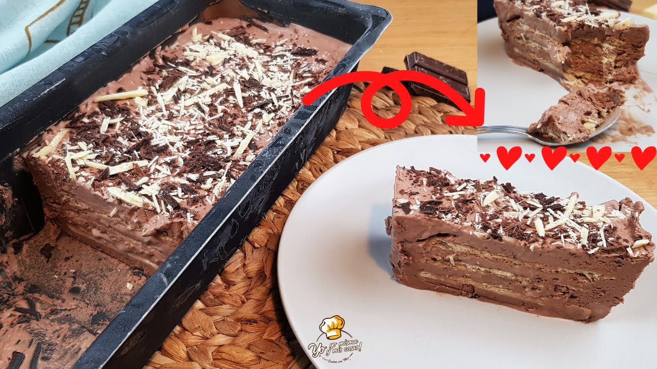 ⭐ Postre Fácil en pocos minutos de CHOCOLATE 🍫🍫 Sorprende a la familia