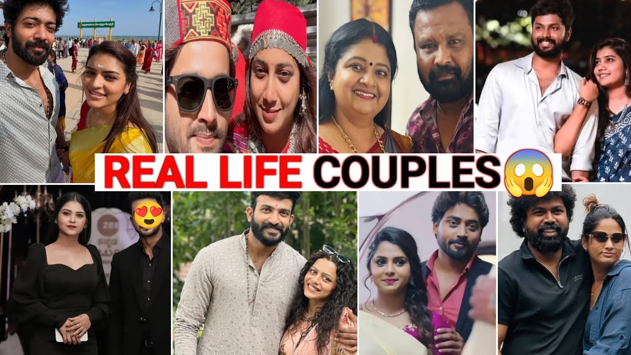 Real Life Wife & Husband of Telugu Serial Actors 😍 | Tamil & Kannada Actors in Telugu Serials 