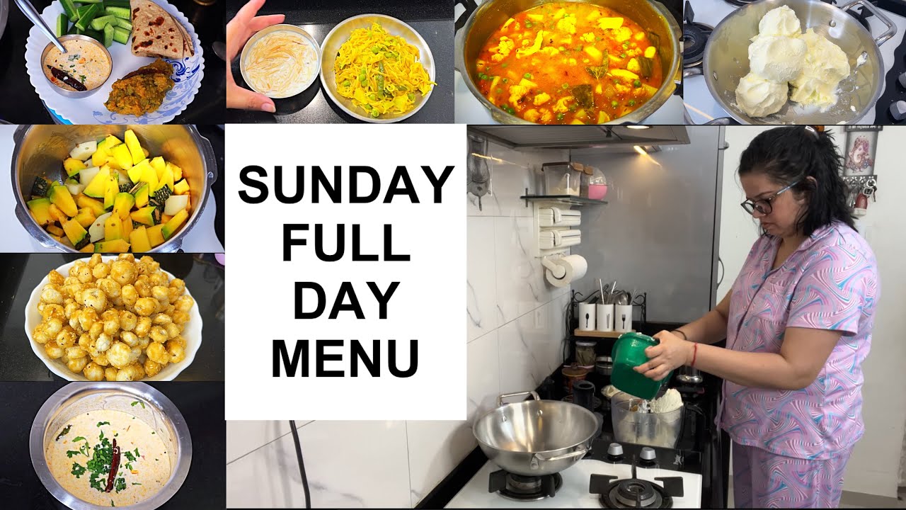 छुट्टी के दिन FULL DAY MENU | Sunday Morning Breakfast to Dinner Routine | Biryani, Thali, Snack
