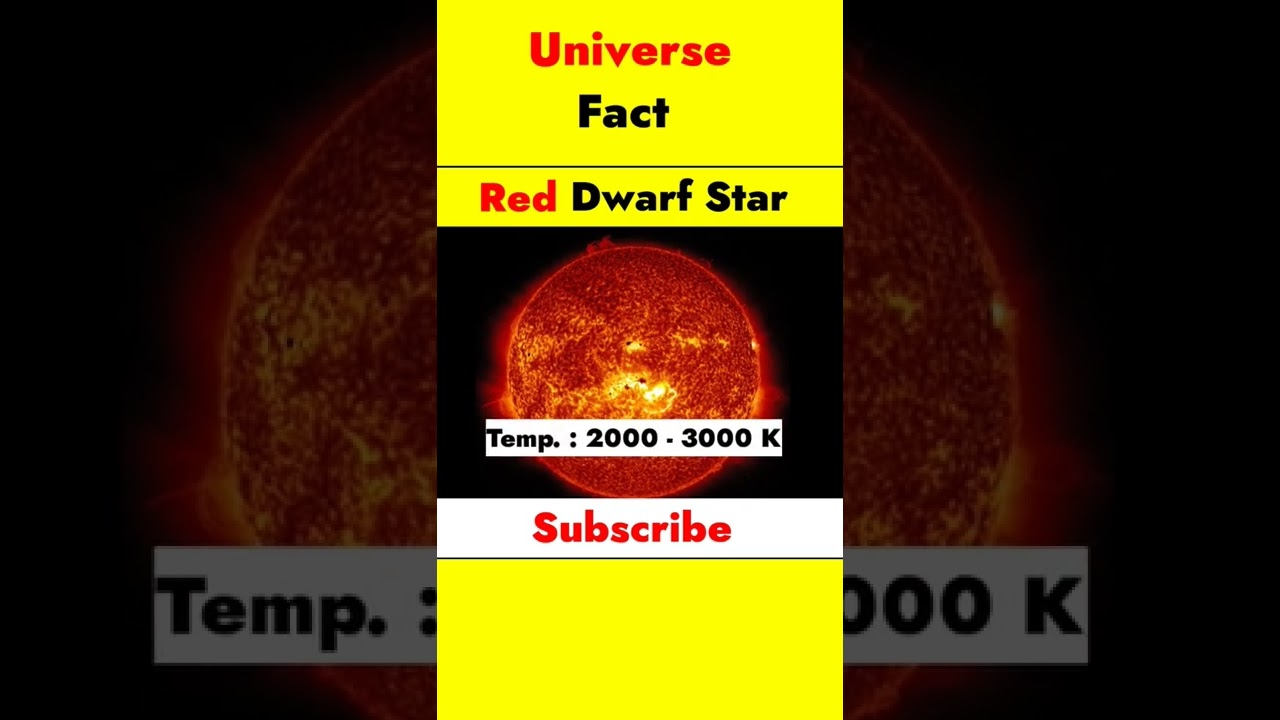 Red Dwarf Stars । लाल बौना । Universe facts ।  #amazing #universe  #facts #shorts