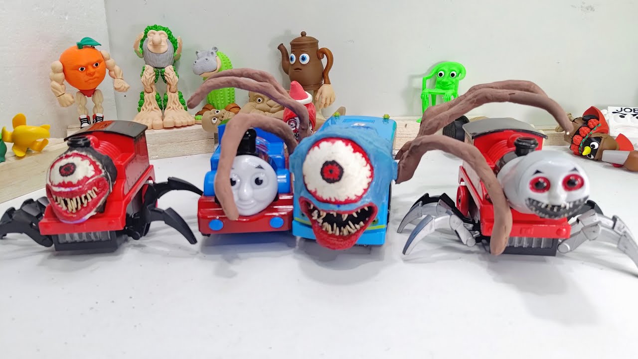 ❤️Happy Reviews Colorful Choo Choo Charlos vs Blue Tayo Monster Bus vs Thomas Horror 🔥🔥