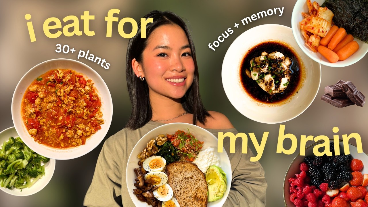 what i eat in a day: eating for BRAIN health (30+ plants, high protein)