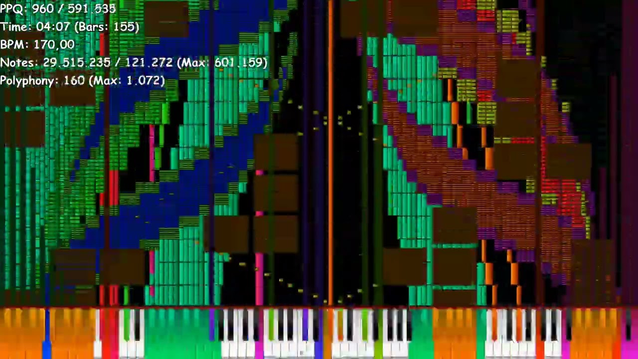 [Black MIDI] Tetris 99 Ultimate (Extreme Edition) ~ 99,7 million notes