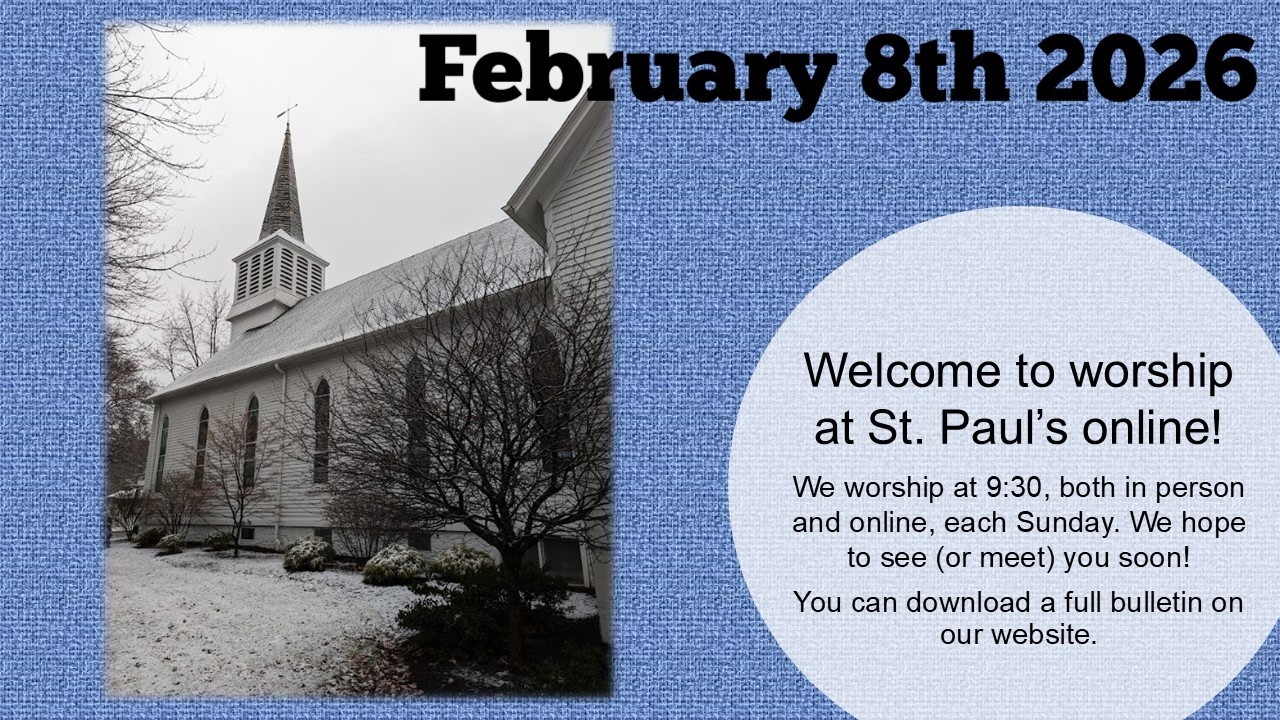 02/08/2026 St. Paul's Pittsford Live Stream