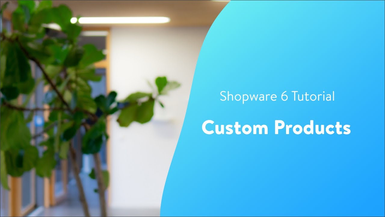 Custom Products (Shopware 6 Tutorial)