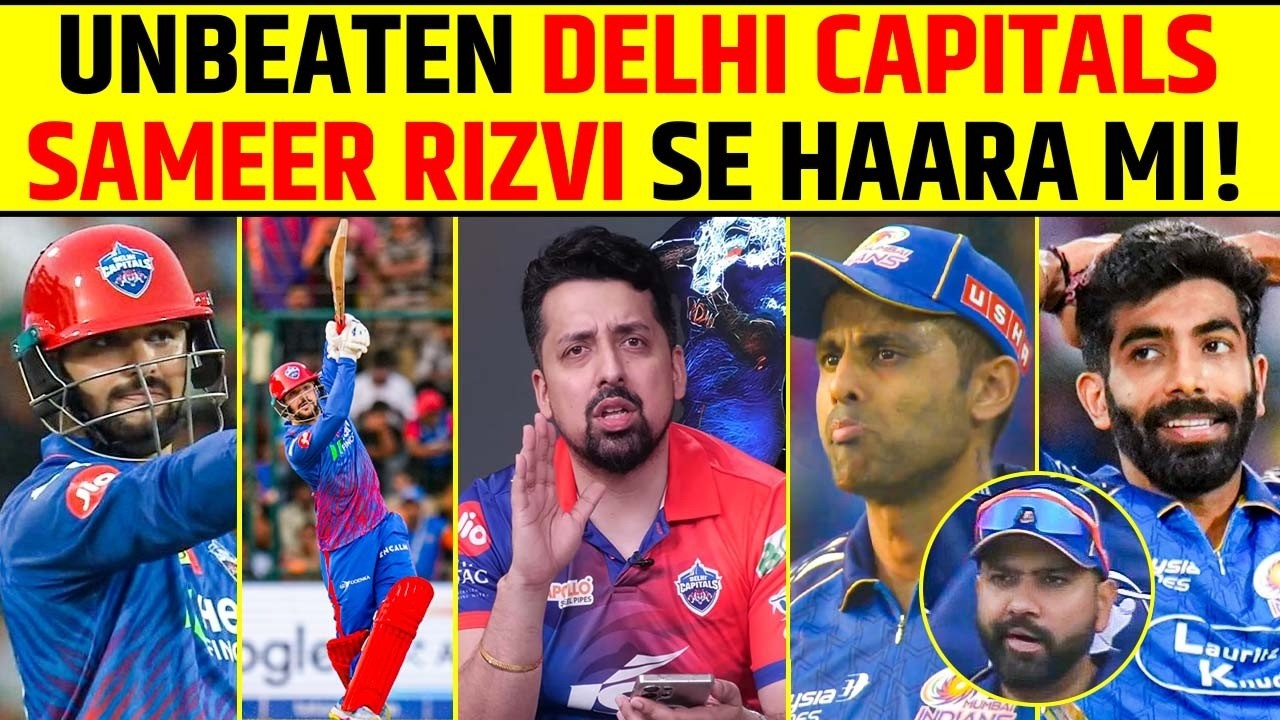 UNBEATEN DELHI CAPITALS, SAMEER RIZVI SE HAARA MUMBAI INDIANS! #ipl2026 #sameerrizvi #rohitsharma