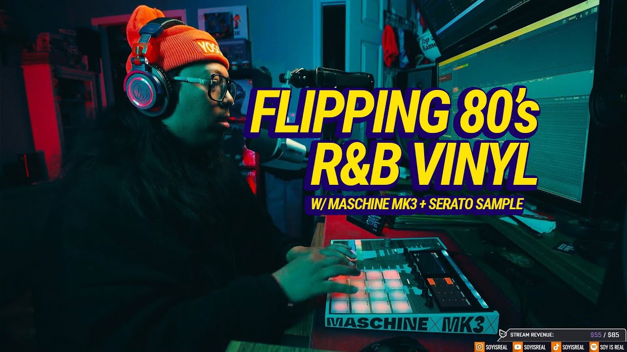 FLIPPING 80's R&B VINYL INTO BOOM BAP ON MASCHINE MK3