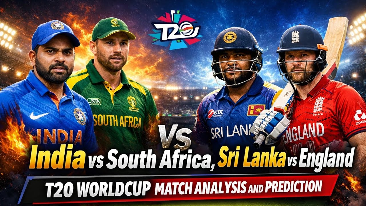 India vs South Africa | Sri Lanka vs England T20 Worldcup Match Analysis and Prediction
