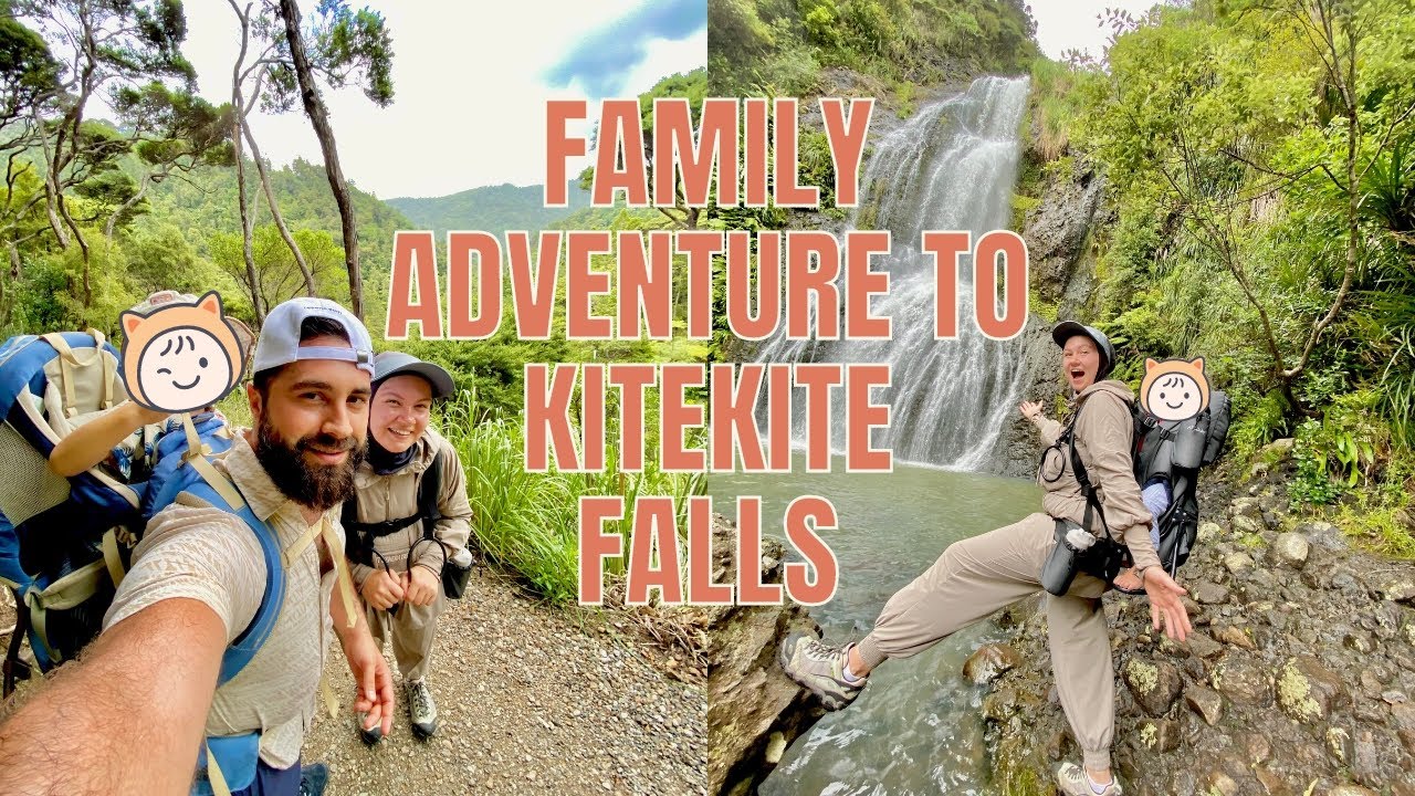 Muslim Family Adventure to Kitekite Falls: Hiking with Kids in the Beautiful New Zealand Nature