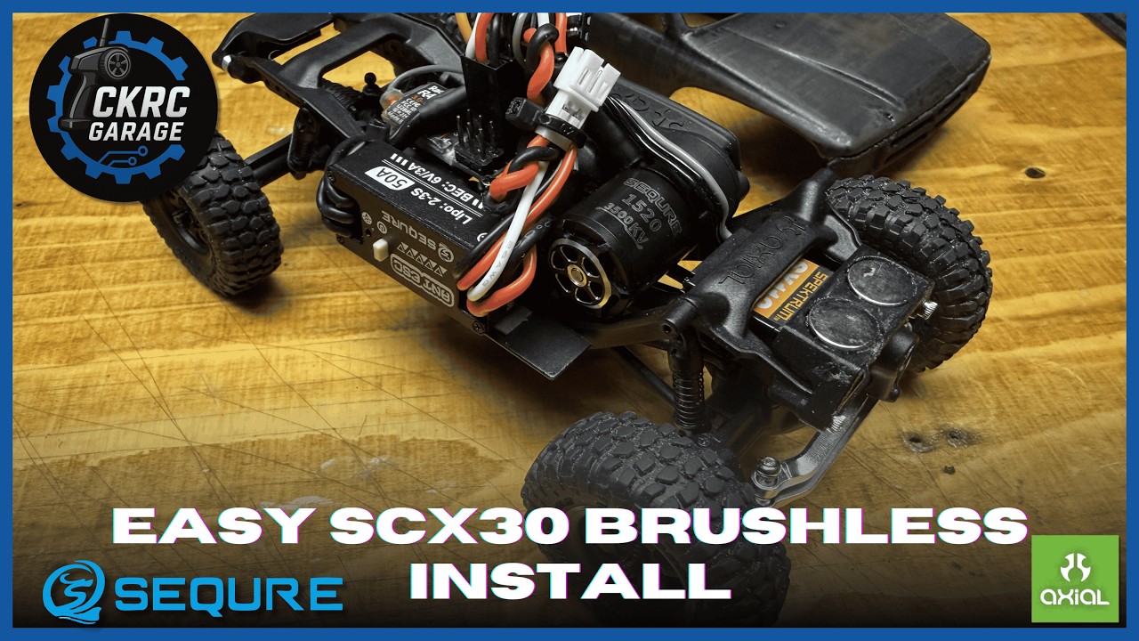Axial SCX30 становится бесколлекторным! Быстрая установка ANT + 1520 от Quick Sequre.