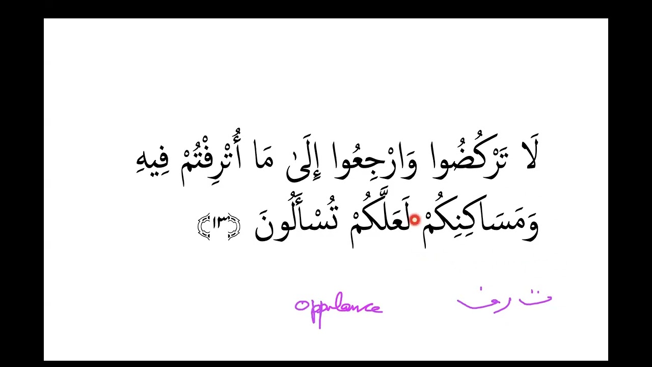 Quran Tafseer Sura Anbiya 12 till 23 Session 271