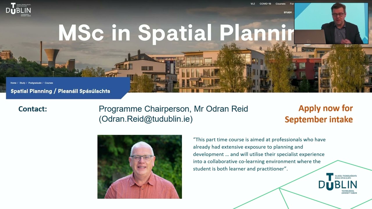 TU Dublin Postgraduate Courses in Environment & Planning