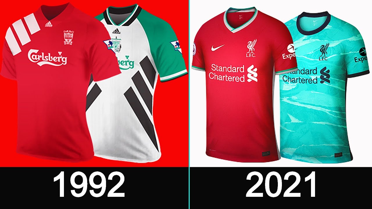 LIVERPOOL FC | Football Kits History 1992 - 2021 ⚽ Liverpool Shirts History